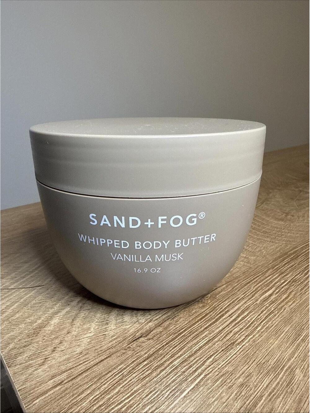 Sand + Fog WHIPPED BODY BUTTER in VANILLA MUSK * 16.9 oz Jar